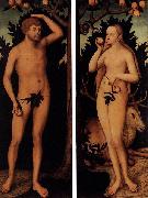 Lucas Cranach the Younger Adam and Eve oil painting picture wholesale